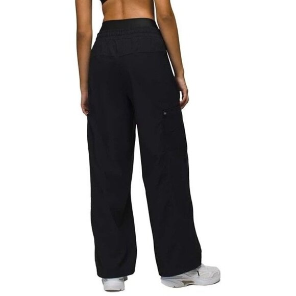 PrAna Send Off Pant Black Womens XL Regular High Rise Pull On Drawcord Waist NWT - Picture 2 of 3
